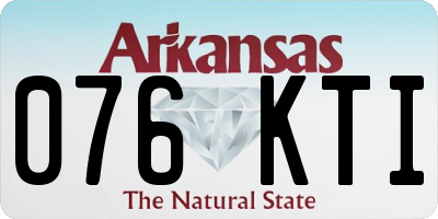 AR license plate 076KTI