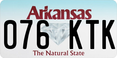 AR license plate 076KTK