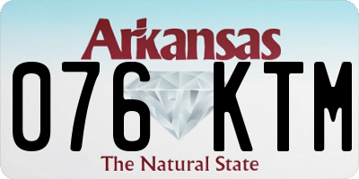 AR license plate 076KTM