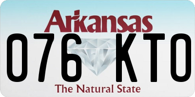AR license plate 076KTO