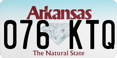 AR license plate 076KTQ