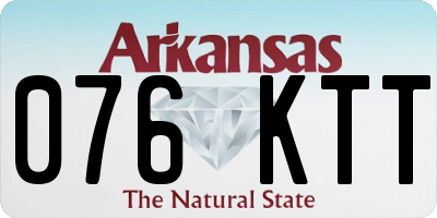 AR license plate 076KTT