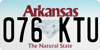AR license plate 076KTU