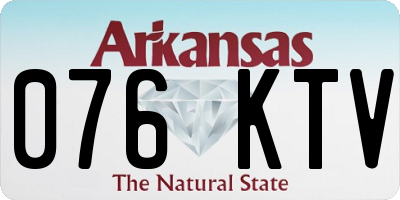 AR license plate 076KTV