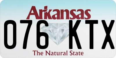 AR license plate 076KTX