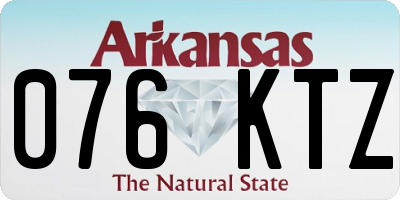 AR license plate 076KTZ