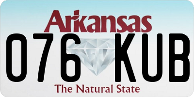 AR license plate 076KUB