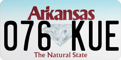 AR license plate 076KUE