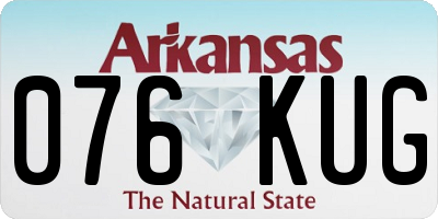 AR license plate 076KUG