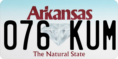AR license plate 076KUM