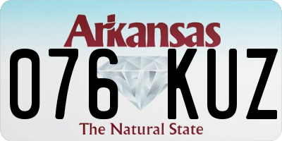 AR license plate 076KUZ