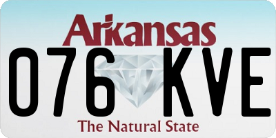 AR license plate 076KVE