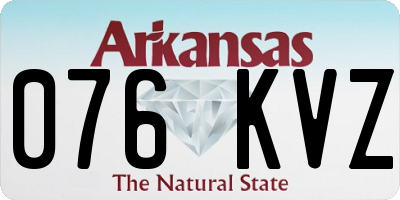 AR license plate 076KVZ