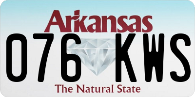 AR license plate 076KWS
