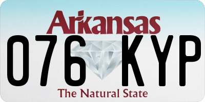 AR license plate 076KYP