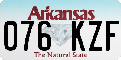 AR license plate 076KZF
