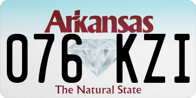 AR license plate 076KZI