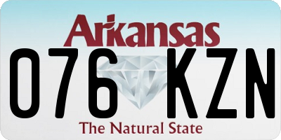AR license plate 076KZN