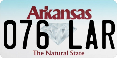 AR license plate 076LAR