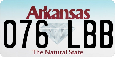 AR license plate 076LBB