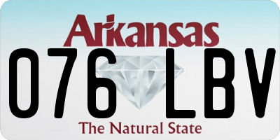 AR license plate 076LBV
