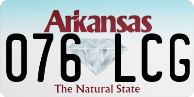 AR license plate 076LCG