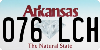 AR license plate 076LCH