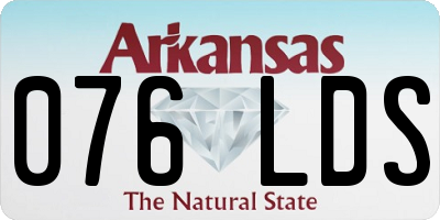 AR license plate 076LDS