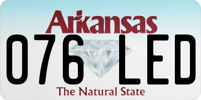 AR license plate 076LED