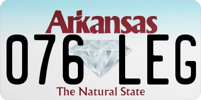 AR license plate 076LEG