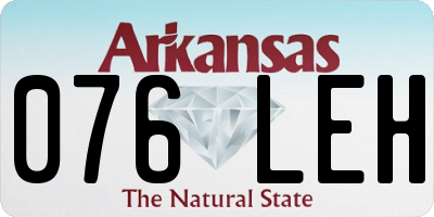 AR license plate 076LEH
