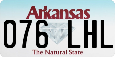 AR license plate 076LHL