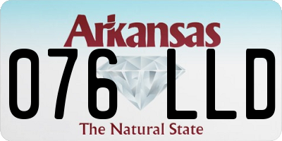 AR license plate 076LLD