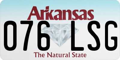 AR license plate 076LSG