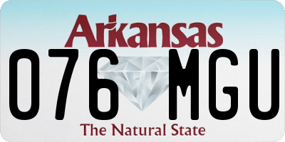 AR license plate 076MGU