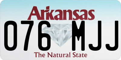 AR license plate 076MJJ