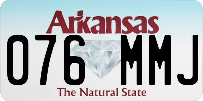 AR license plate 076MMJ