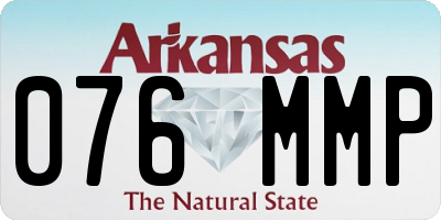 AR license plate 076MMP