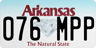 AR license plate 076MPP