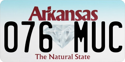 AR license plate 076MUC