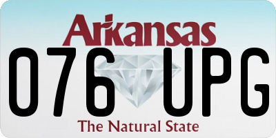 AR license plate 076UPG
