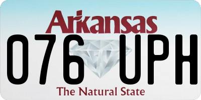 AR license plate 076UPH