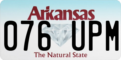 AR license plate 076UPM
