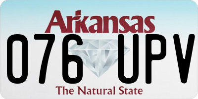 AR license plate 076UPV