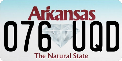 AR license plate 076UQD