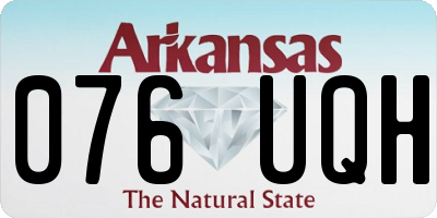 AR license plate 076UQH