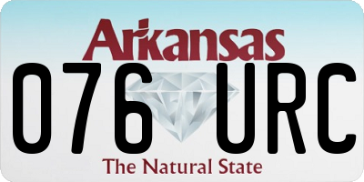 AR license plate 076URC