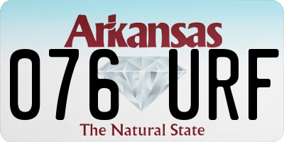 AR license plate 076URF