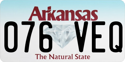AR license plate 076VEQ