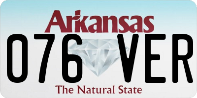 AR license plate 076VER